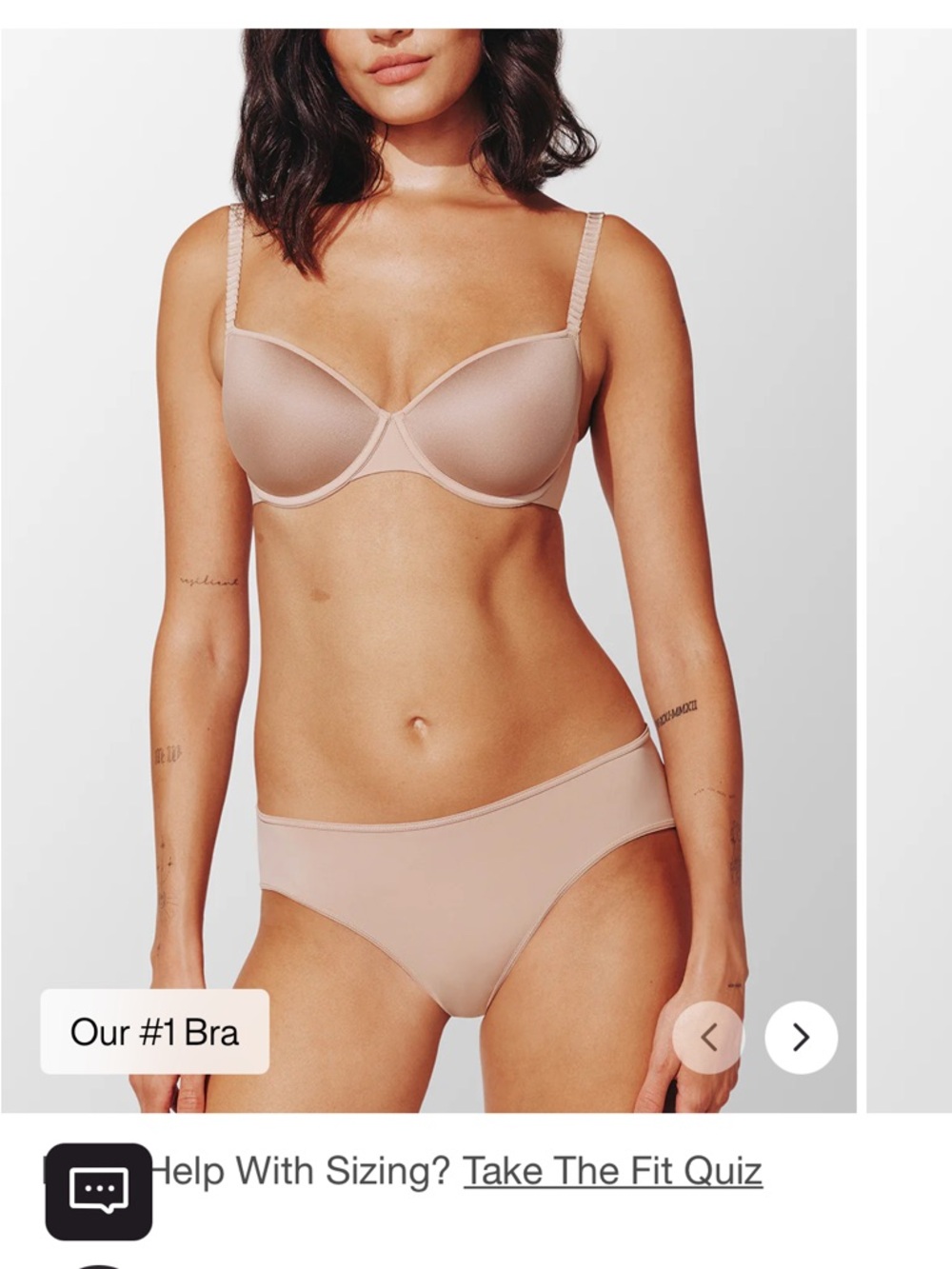 ThirdLove 24/7 Classic T Shirt Bra inTaupe